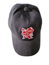 Adidas London 2012 Olympic Games Hat Cap Black Embroidered Adjustable - £10.21 GBP