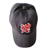 Adidas London 2012 Olympic Games Hat Cap Black Embroidered Adjustable - $12.98