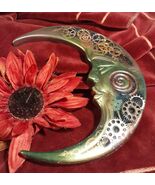 STEAMPUNK Celestial Moon Handmade Mixed Media Wall Hanging Decor Gifting... - €15,44 EUR
