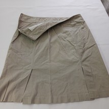 Carolina Blues Women’s 16 Tan/Khaki Cotton Blend Back Slits Pocket Stretch Skirt image 14