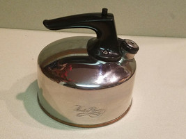 Paul Revere Ware Stainless Steel Copper Bottom Whistling Tea Kettle C02H - £23.70 GBP