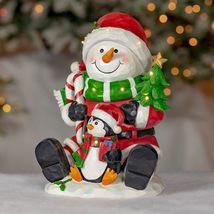 25.1&quot; Tall Large Christmas Figurine Holiday Statues with LED Lights for Both Ind - $109.95+