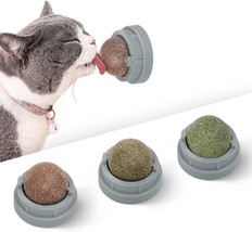 3 Silvervine Catnip Balls, Edible Kitty Toys for Cats Lick, Safe Healthy Kitten  - £23.25 GBP