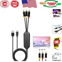6Ft USB C to RCA Adapter - Effortless Audio/Video Connection for TV &amp; Sp... - $43.55
