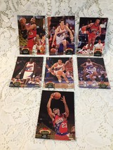 7 Topps Stadium Club Basketball Trading Cards 92-93 76ERS Andrew Lang &amp; More - £11.54 GBP
