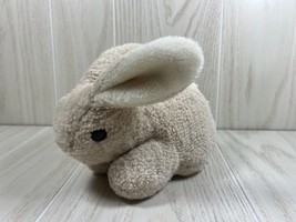 Eden vintage plush cream beige tan bunny rabbit baby rattle stuffed animal toy - £7.35 GBP