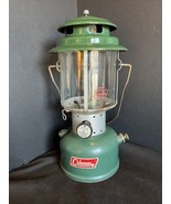 Green Coleman Lantern Camping Gas Double Mantle Made In USA Model 220F 1969 - $28.98