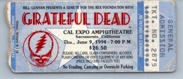 Vintage Grateful Dead Ticket Stub June 9 1994 Sacramento California - £27.05 GBP