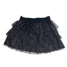 Black Gold Glitter Dot Tutu Tulle Layered Skater Skirt Christmas Holiday... - £6.20 GBP