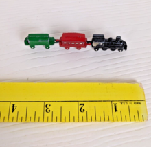 Vintage Miniature Hand Painted Train Metal Carriages Caboose Japan Movin... - £10.27 GBP