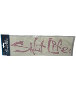 New Pink Salt Life Medium Decal 11&quot; Surface Mount Sticker Logo In Package - $190.17 MXN
