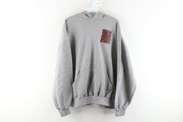 Vtg 90s Russell Athletic Mens XL Spell Out Hoodie Sweatshirt Heather Gray USA - £61.98 GBP