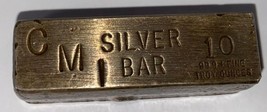 CMI 10 Oz 999 Fine Silver Bar Old Pour Gorgeous - $503.13