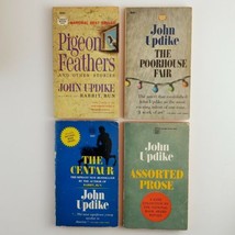 John Updike Lot 4 Classics Poorhouse Fair Centaur Assorted Prose Pigeon Feathers