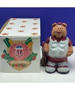 Mcswine Pig figurine chalkware sculpture state box Flambro Birdie golf g... - £31.10 GBP
