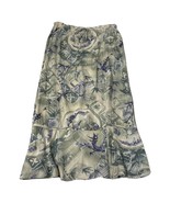 Hearts Of Palm Women’s Sz 14 Skirt Mid Length Bird Tree Design Drawstrin... - $17.67 CAD