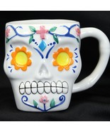 Dia De Los Muertos Sugar Skull Coffee Mug Day Of The Dead Halloween Cup - $128.40 MXN