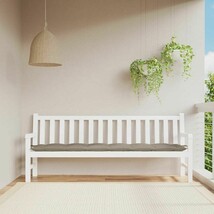 vidaXL Garden Bench Cushion Taupe Oxford fabric with hollow fiber filling - $86.30