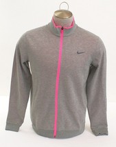 Nike Golf Tour Performance Heather Gray &amp; Pink Zip Front Jacket Men&#39;s NWT - $169.99