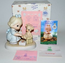 Precious Moments Caring 1994 Members Only Figurine PM941 Girl Nurse Bear 4.5&quot; - £11.25 GBP
