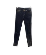 Ralph Lauren frayed hem gold Dust mid rise skinny jeans Women’s Size 2 - $933.73 MXN
