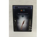 *Punched* Path Of Exile Exilecon Primitive Staff Weapon Of Chilling Trad... - £30.95 GBP