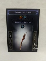 *Punched* Path Of Exile Exilecon Primitive Staff Weapon Of Chilling Trading Card - £31.15 GBP