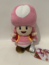 Little Buddy Super Mario Bros Toadette 8&quot; Plush Stuffed animal Doll toy New - $24.95