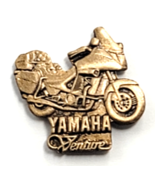 Yamaha Venture Touring Motorcycle Antique Gold Tone Bike Pin VTG Motorsp... - $237.43 MXN