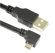 3Ft Usb 2.0 Certified Type A Male To Left Angle Micro-B 5-Pin Cable - £12.48 GBP