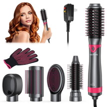 5 in1 Hot Blower Brush Hair Drying Volumizer Hair Styling  Curl / Straight Tool - $74.97