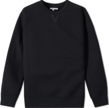HELMUT LANG Hombres Pull-over Tape Detail Crewneck Negro Talla XS F06HM516 - $133.42