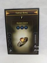 *Punched* Path Of Exile Exilecon Topaz Ring Agony Crack Rare Trading Card - £39.43 GBP