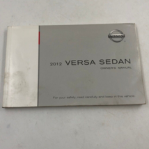 2012 Nissan Versa Sedan Owners Manual Handbook OEM J03B43004 - £24.61 GBP