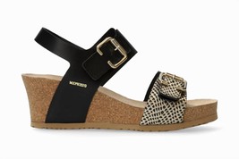 Mephisto lissandra lightweight walking wedge sandal in Black Cuba - £131.83 GBP