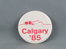 Vintage Union PIn - Canadian Library Aosoc Naiional Calgary 85 - Cellulo... - £11.26 GBP