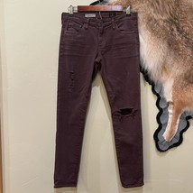 AG The Legging Ankle Super Skinny Jean 27R Plum Purple Distressed - $34.64