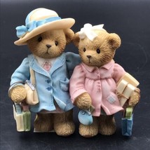 2000 Cherished Teddies Patty &amp; Peggy Shopping Together Figurine 789631 - £7.44 GBP