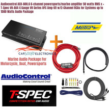 Audiocontrol ACX-600.6 6-channel marine amp   T-Spec V8-AK4 4 Gauge OFC Amp Kit - £481.76 GBP