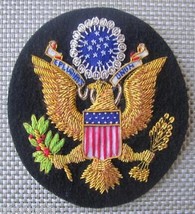 USA COAT OF ARM BADGES NEW HAND EMBROIDERED CP MADE - EXCELLENT QUALITY ... - $23.76
