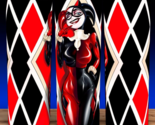 Harley Quinn Diamond Pattern Comic Book Girl Villain Cup Mug Tumbler 20oz - $19.75