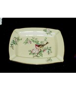 Lenox Serenade 24K Gold Trim Hand-Painted Ashtray Dish Red Finch on Bran... - £7.90 GBP