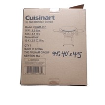 Cuisinart XL 360 Outdoor Griddle Cover 44&quot;x40&quot;x45&quot; UV Water Resistant CGM-057  - £36.73 GBP