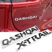 Car Styling For X-Trail Qashqai Tailgate Letters Font Emblem Sticker 3D ABS Rear - £95.46 GBP