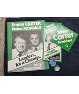 Jimmy Carter for President Bumper Sticker 1976 Presidential Campaign + B... - $453.51 MXN
