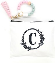 Embroidered letter combination cosmetic bag Personalized Present Bag Suitable fo - £18.37 GBP