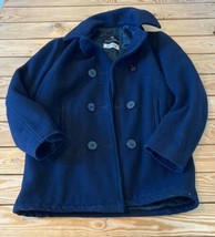 Golden Fleece Men’s Pea Coat size 34 Navy Blue  AS - £59.35 GBP