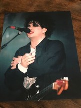 Vintage Robert Smith The Cure 8x10 Glossy Photo Playing Guitar While Sin... - £6.26 GBP