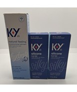 Lot of K-Y Lubricant- Natural Feeling 3.38floz &amp; Silicone True Feel 1.5floz - $15.00