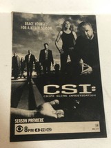 CSI TV guide Print Ad William Peterson Marg Helgenberger Jorja Fox TV1 - £4.57 GBP